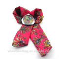 Vogue Fabric Band Bricolage Flower Print Fashion Genève Lady Wrapwatch, montres femme DIY